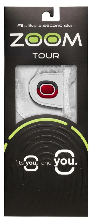 Zoom Zoom Tour guante de golf para hombre, blanco