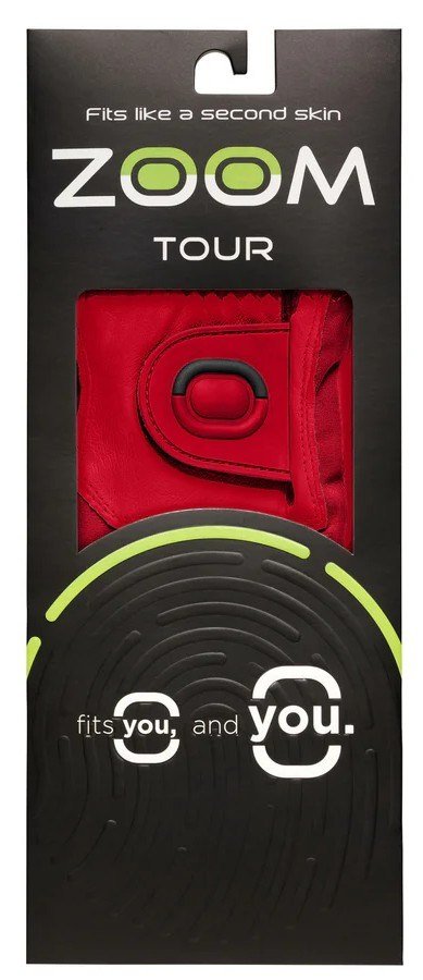 Zoom Zoom Tour guante de golf para hombre, rojo