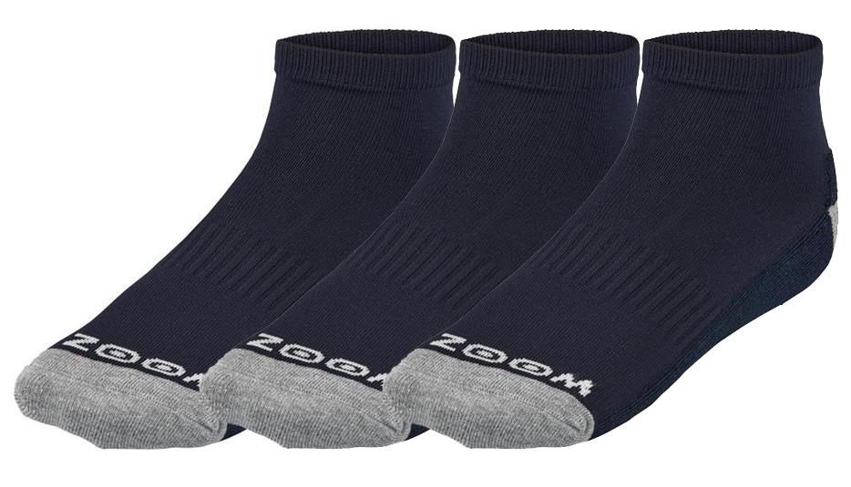 Zoom Ankle calcetines de mujer (3 pares), navy/silver