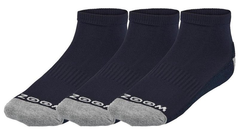 Zoom Ankle calcetines de mujer (3 pares), navy/silver