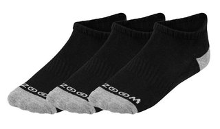 Zoom Ankle calcetines de mujer (3 pares), negro/plata