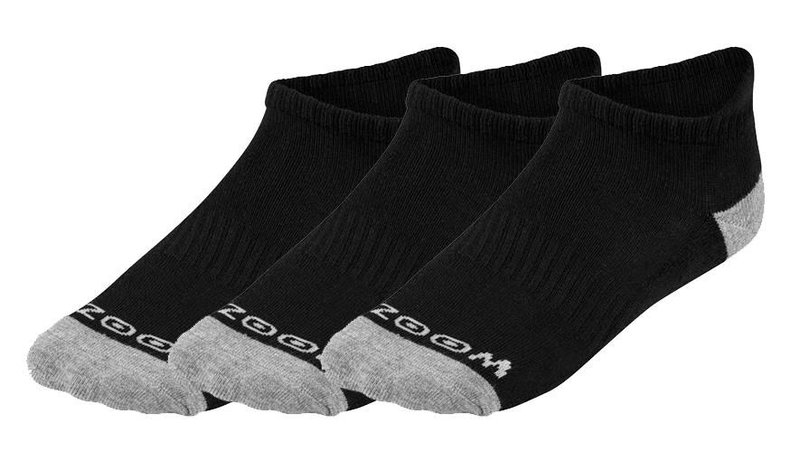 Zoom Ankle calcetines de mujer (3 pares), negro/plata