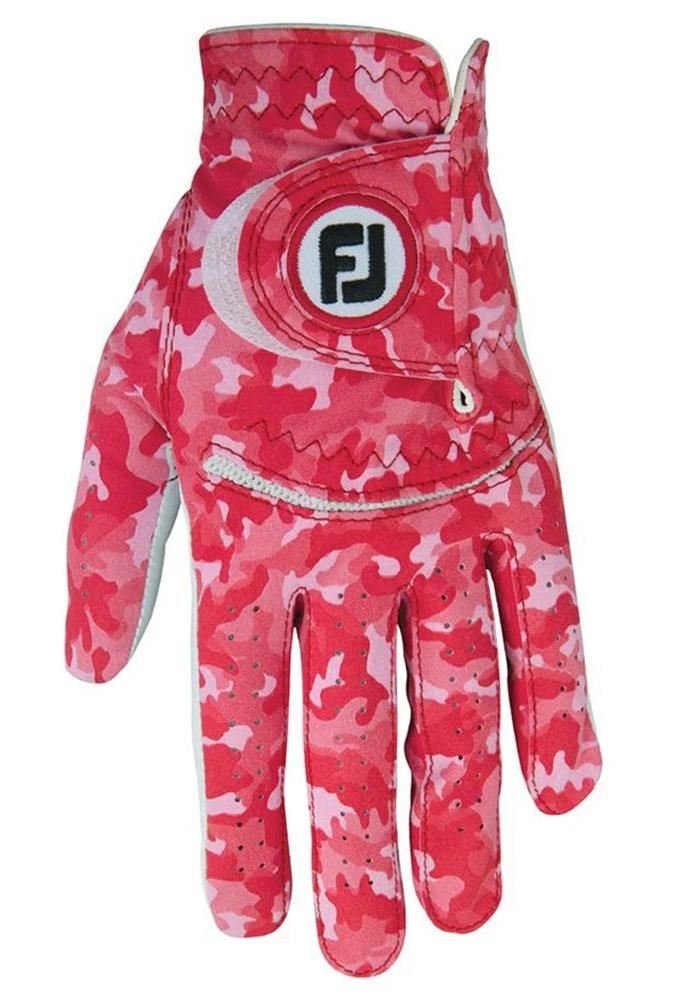 FootJoy Spectrum guante de golf para mujer, rojo camo