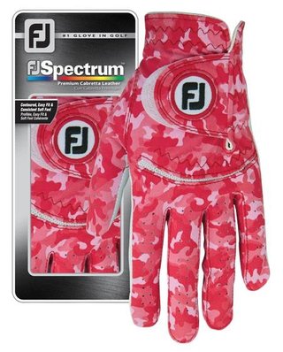 FootJoy Spectrum guante de golf para mujer, rojo camo
