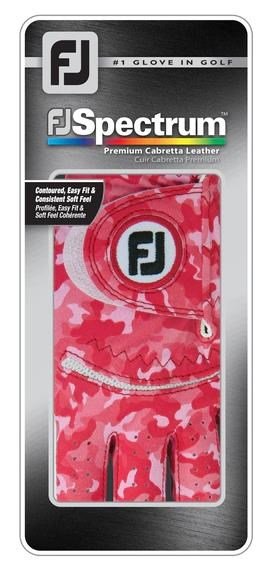 FootJoy Spectrum guante de golf para mujer, rojo camo