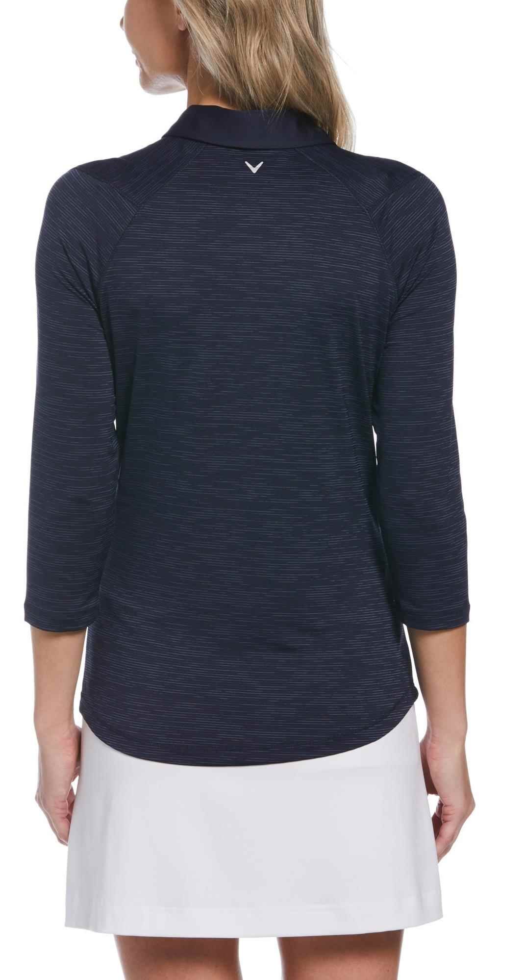 Callaway 3/4-Sleeve Swing Tech polo de mujer, peacoat