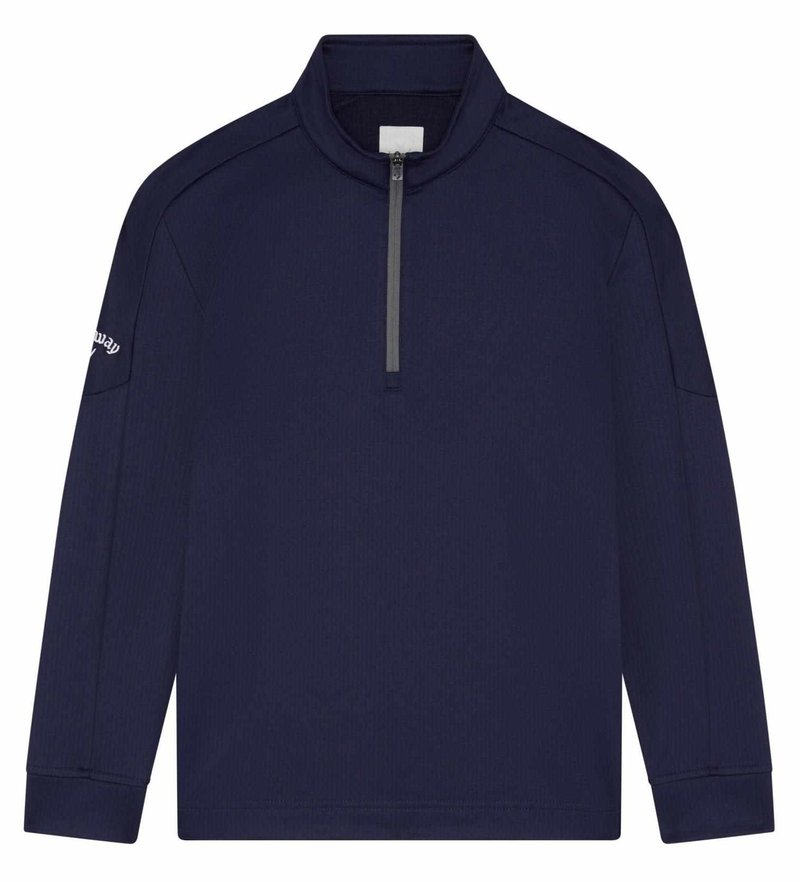 Callaway Waffle Fleece sudadera junior, peacoat