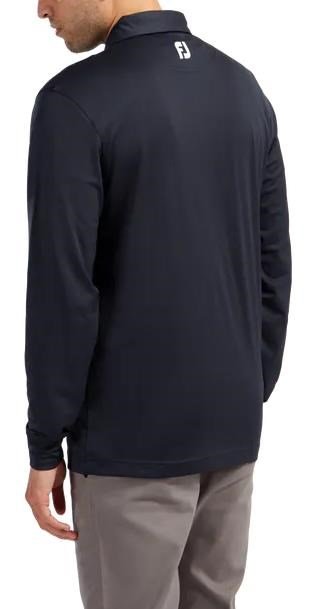 FootJoy Long Sleeve Thermocool Self Athletic Fit polo de hombre, azul marino
