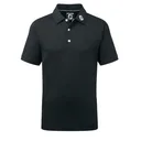 FootJoy Stretch Pique Solid polo de junior, negro