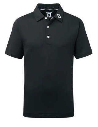FootJoy Stretch Pique Solid polo de junior, negro