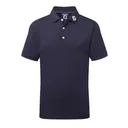 FootJoy Stretch Pique Solid polo de junior, azul marino