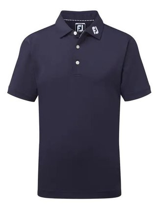 FootJoy Stretch Pique Solid polo de junior, azul marino