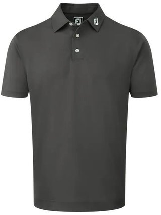 FootJoy Stretch Pique Solid polo de hombre, charcoal