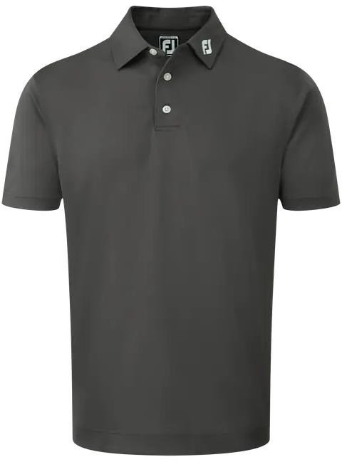 FootJoy Stretch Pique Solid polo de hombre, charcoal
