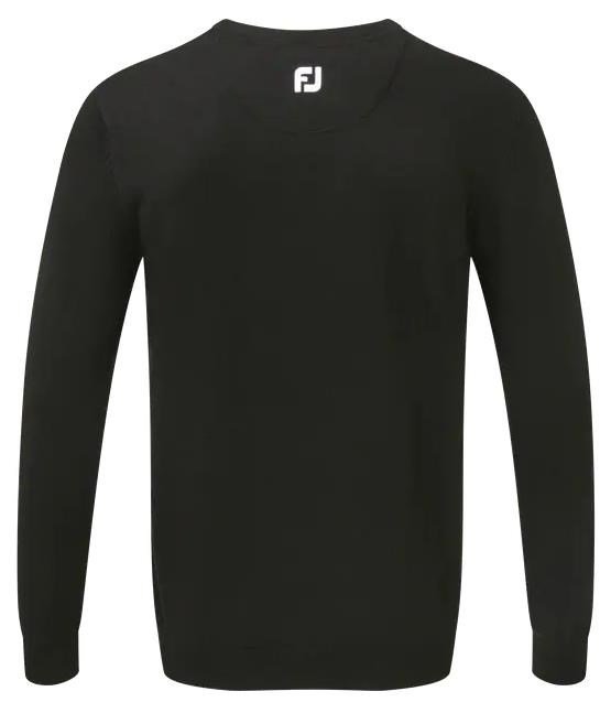 FootJoy Wool Blend V-Neck suéter de hombre, negro