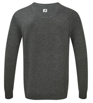 FootJoy Wool Blend V-Neck suéter de hombre, gris oscuro