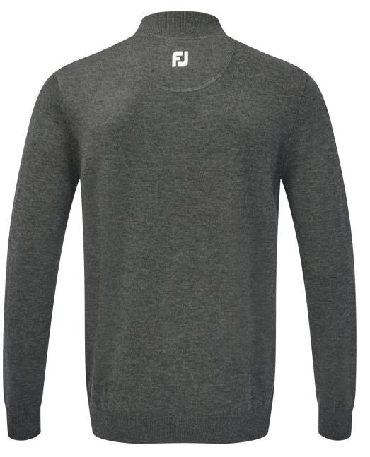 FootJoy Wool Blend 1/2 Zip pullover de hombre, gris