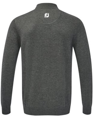 FootJoy Wool Blend 1/2 Zip pullover de hombre, gris