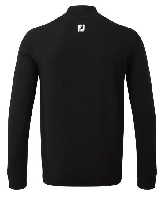 FootJoy Wool Blend 1/2 Zip Lined sudadera de hombre, negro