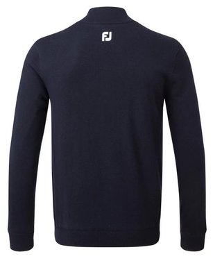 FootJoy Wool Blend 1/2 Zip Lined pullover de hombre, azul marino