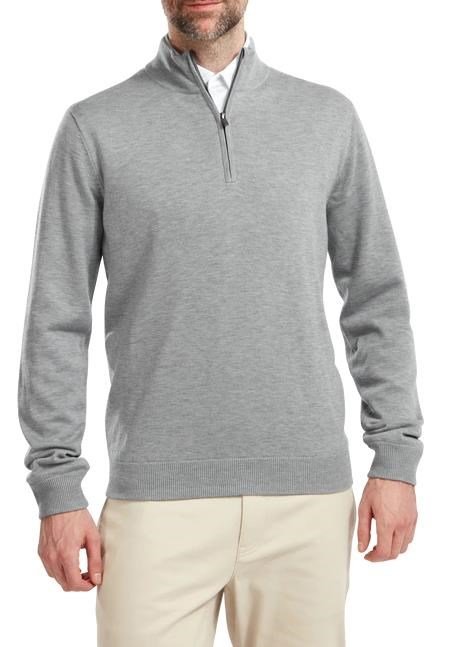 FootJoy Wool Blend 1/2 Zip Lined sudadera de hombre, heather grey