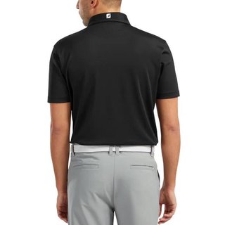 FootJoy Stretch Pique Solid polo de hombre, negro