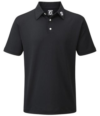 FootJoy Stretch Pique Solid polo de hombre, negro
