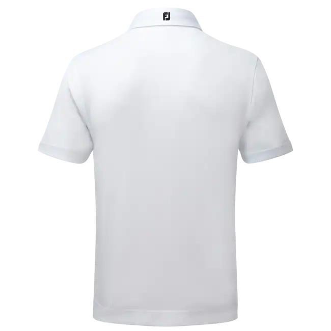 FootJoy Stretch Pique Solid polo de hombre, blanco
