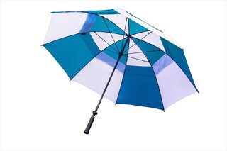 Longridge Dual Canopy paraguas 60", azul/blanco