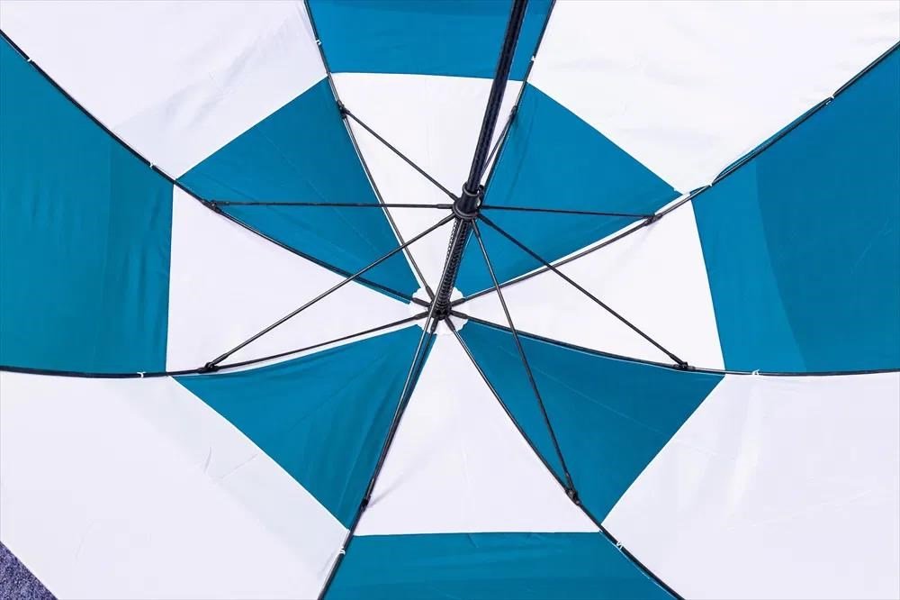 Longridge Dual Canopy paraguas 60", azul/blanco