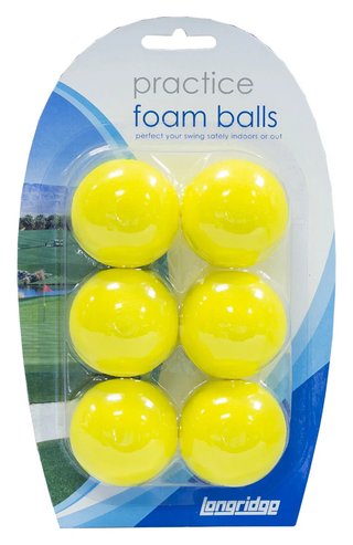 Longridge Yellow Foam Practice Balls pelotas de golf de práctica, amarillas