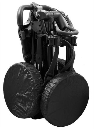 Longridge Universal 2-3-4 fundas para ruedas de carrito, negro