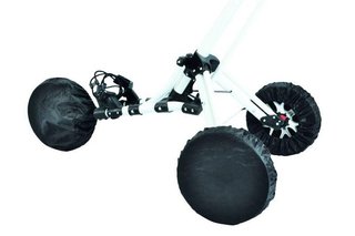 Longridge Universal 2-3-4 fundas para ruedas de carrito, negro
