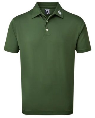 FootJoy Stretch Pique Solid polo de hombre, verde oliva