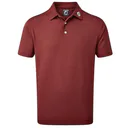 FootJoy Stretch Pique Solid polo de hombre, granate