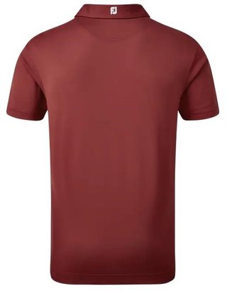 FootJoy Stretch Pique Solid polo de hombre, granate