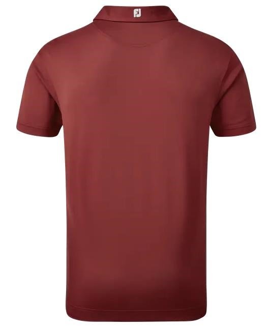 FootJoy Stretch Pique Solid polo de hombre, granate