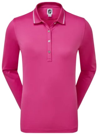 FootJoy Thermal Long Sleeved polo de mujer, rosa