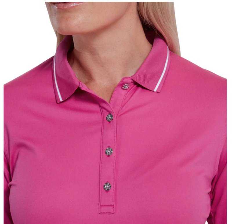 FootJoy Thermal Long Sleeved polo de mujer, rosa