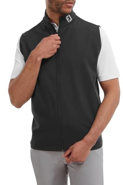 FootJoy Full-Zip Knit chaleco de hombre, negro
