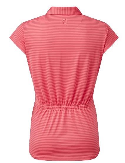 FootJoy Tonal Stripe Lisle polo de mujer, coral