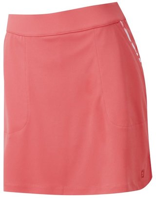FootJoy Interlock Watercolour Trim falda pantalón de golf, coral brillante