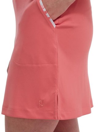 FootJoy Interlock Watercolour Trim falda pantalón de golf, coral brillante