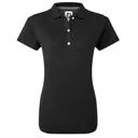 FootJoy Stretch Pique Solid polo de mujer, negro