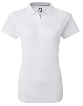 FootJoy Stretch Pique Solid polo de mujer, blanco