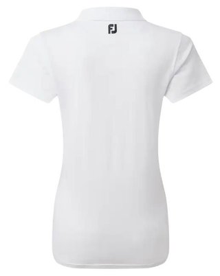 FootJoy Stretch Pique Solid polo de mujer, blanco