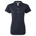 FootJoy Stretch Pique Solid polo de mujer, azul marino