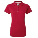 FootJoy Stretch Pique Solid polo de mujer, rojo