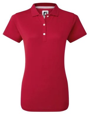 FootJoy Stretch Pique Solid polo de mujer, rojo