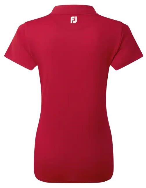 FootJoy Stretch Pique Solid polo de mujer, rojo